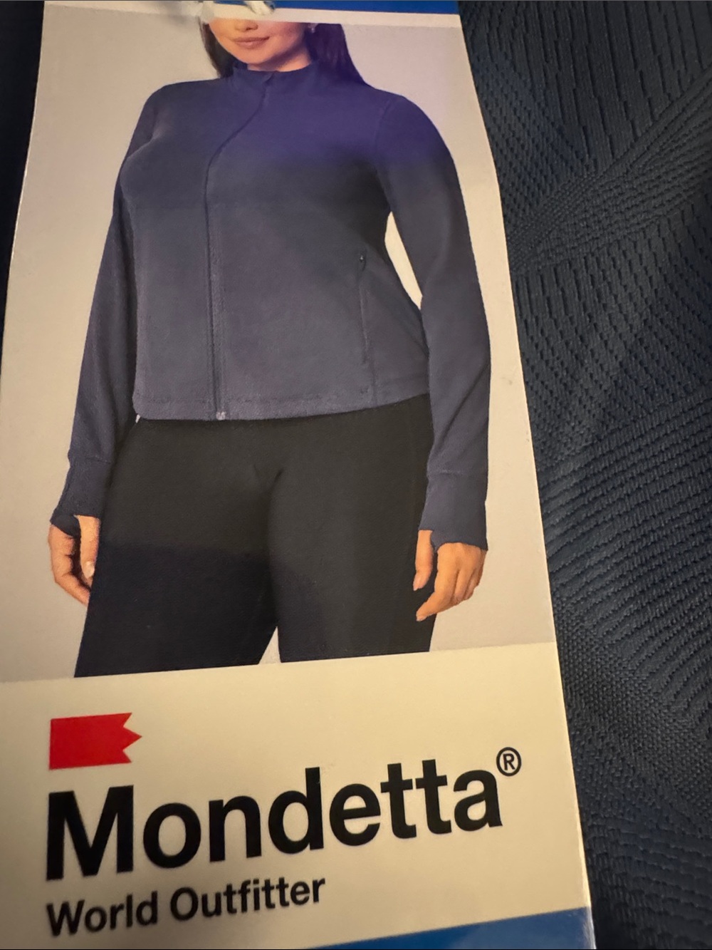 Mondetta Women's Zip Jacket in Navy